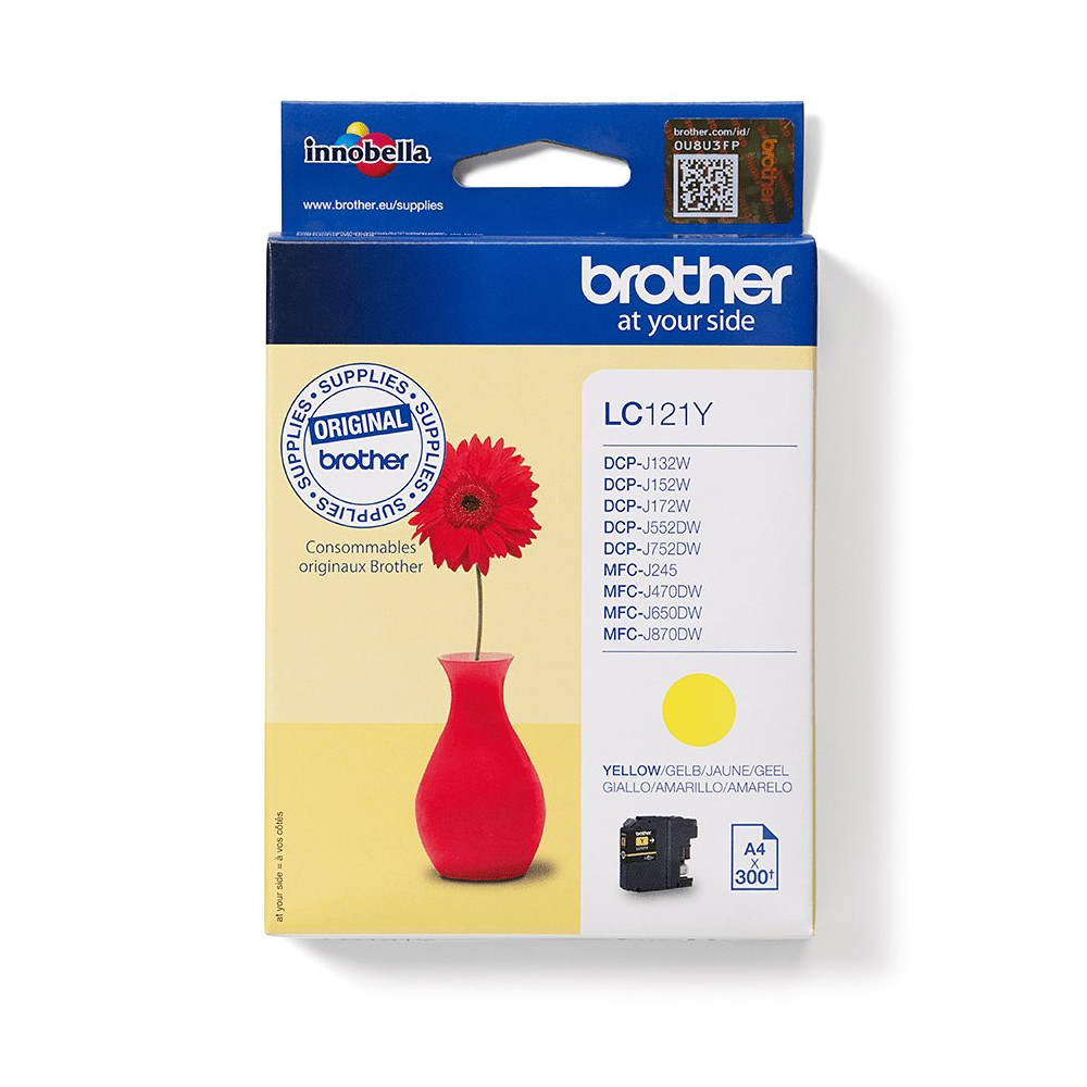 Brother LC-121Y cartuccia d'inchiostro 1 pz Originale Giallo