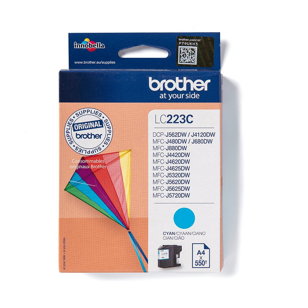 Brother LC223C cartuccia d'inchiostro 1 pz Originale Ciano