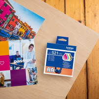 Brother LC521VAL cartuccia d'inchiostro 4 pz Originale Nero, Ciano, Magenta, Giallo