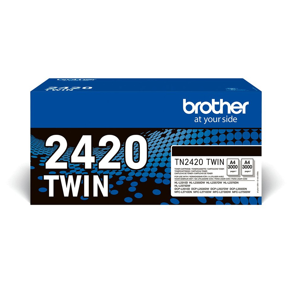 Brother TN-2420TWIN cartuccia toner 2 pz Originale Brother TN-2420TWIN cartuccia toner 2 pz Originale