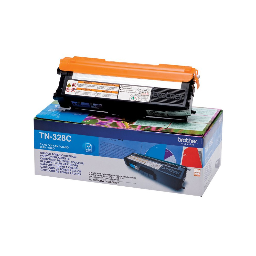 Brother TN-328C cartuccia toner 1 pz Originale Ciano