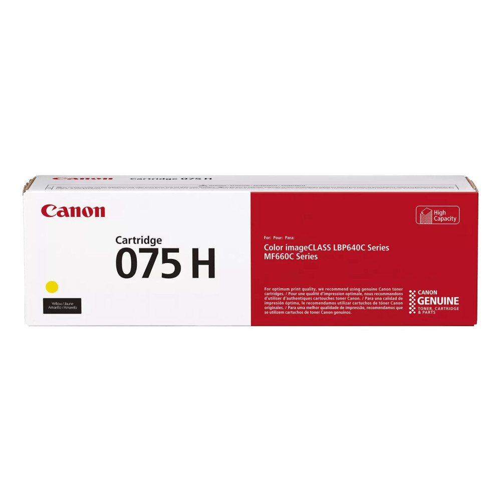 Canon 075 H cartuccia toner 1 pz Originale Giallo