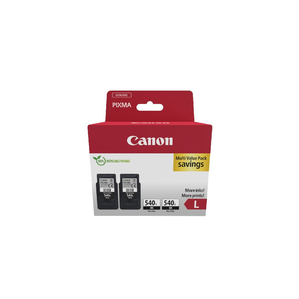 Canon PG-540L cartuccia d'inchiostro 2 pz Originale High (L) Yield Nero