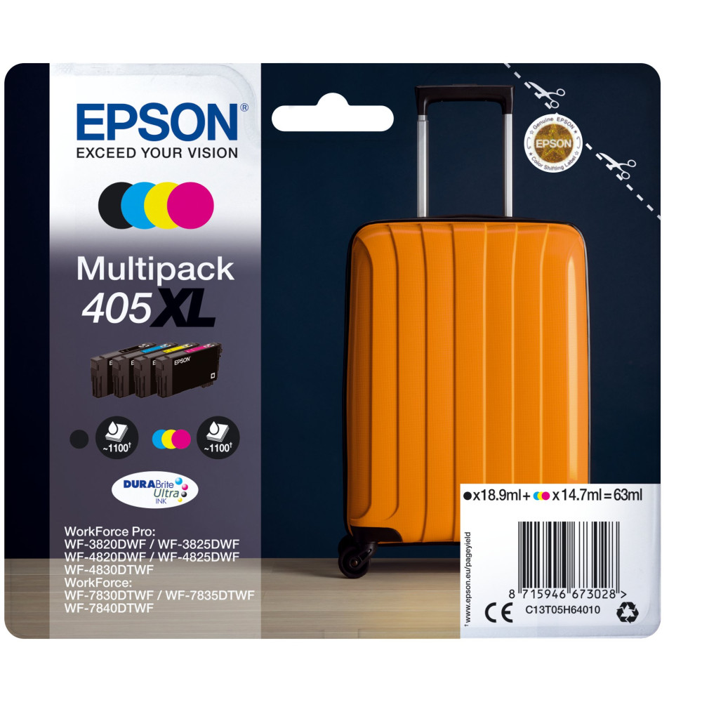 Epson Multipack 4-colours 405XL DURABrite Ultra Ink Epson Multipack 4-colours 405XL DURABrite Ultra Ink