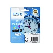 Epson Alarm clock 27XL DURABrite Ultra cartuccia d'inchiostro 1 pz Originale Resa elevata (XL) Ciano, Magenta, Giallo