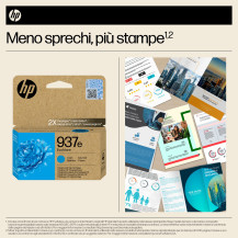 HP Cartuccia di inchiostro ciano originale 937e EvoMore