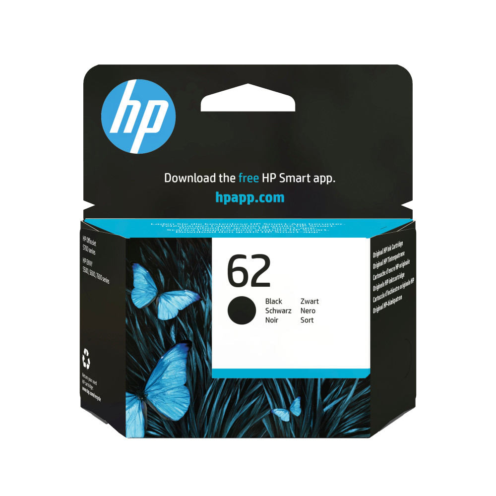 HP Cartuccia originale inchiostro nero 62