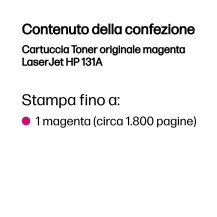 HP Cartuccia Toner originale magenta LaserJet 131A