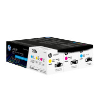HP Confezione da 3 cartucce toner ciano/magenta/giallo originale ad alta capacità LaserJet 201X