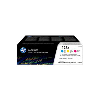 HP Confezione da 3 cartucce originali di toner ciano/magenta/giallo LaserJet 125A
