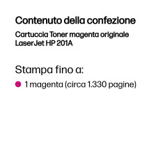 HP Cartuccia Toner magenta originale LaserJet 201A