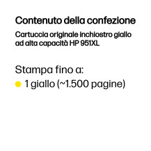 HP Cartuccia originale inchiostro giallo ad alta capacità 951XL