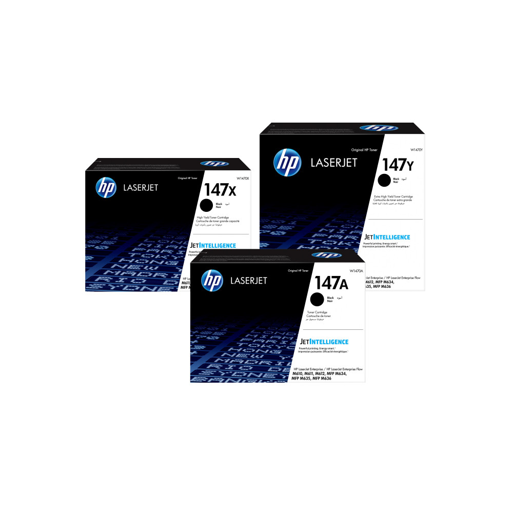 HP LaserJet Cartuccia toner nero originale 147X ad alta capacità