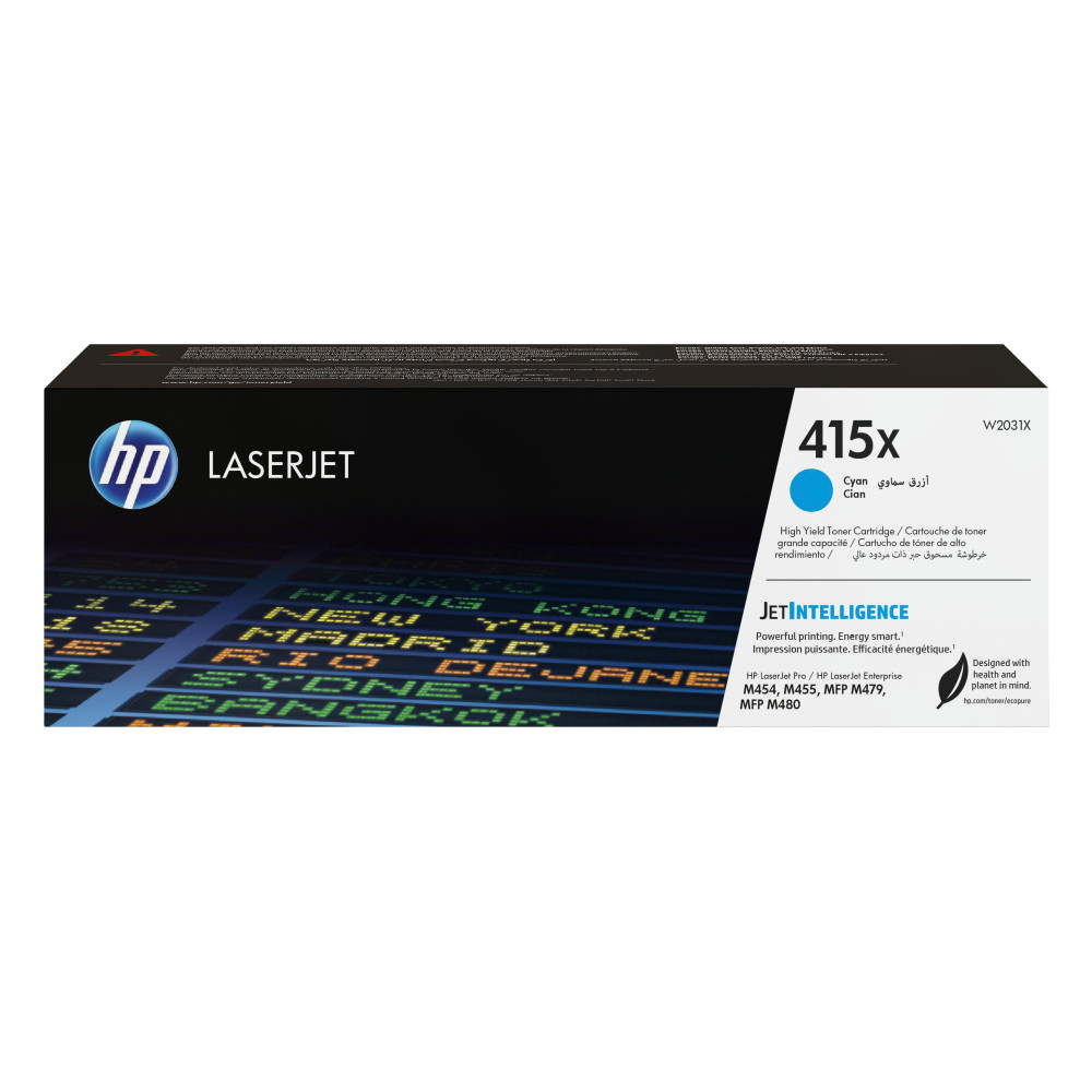 HP Cartuccia toner ciano originale LaserJet 415X ad alta capacità