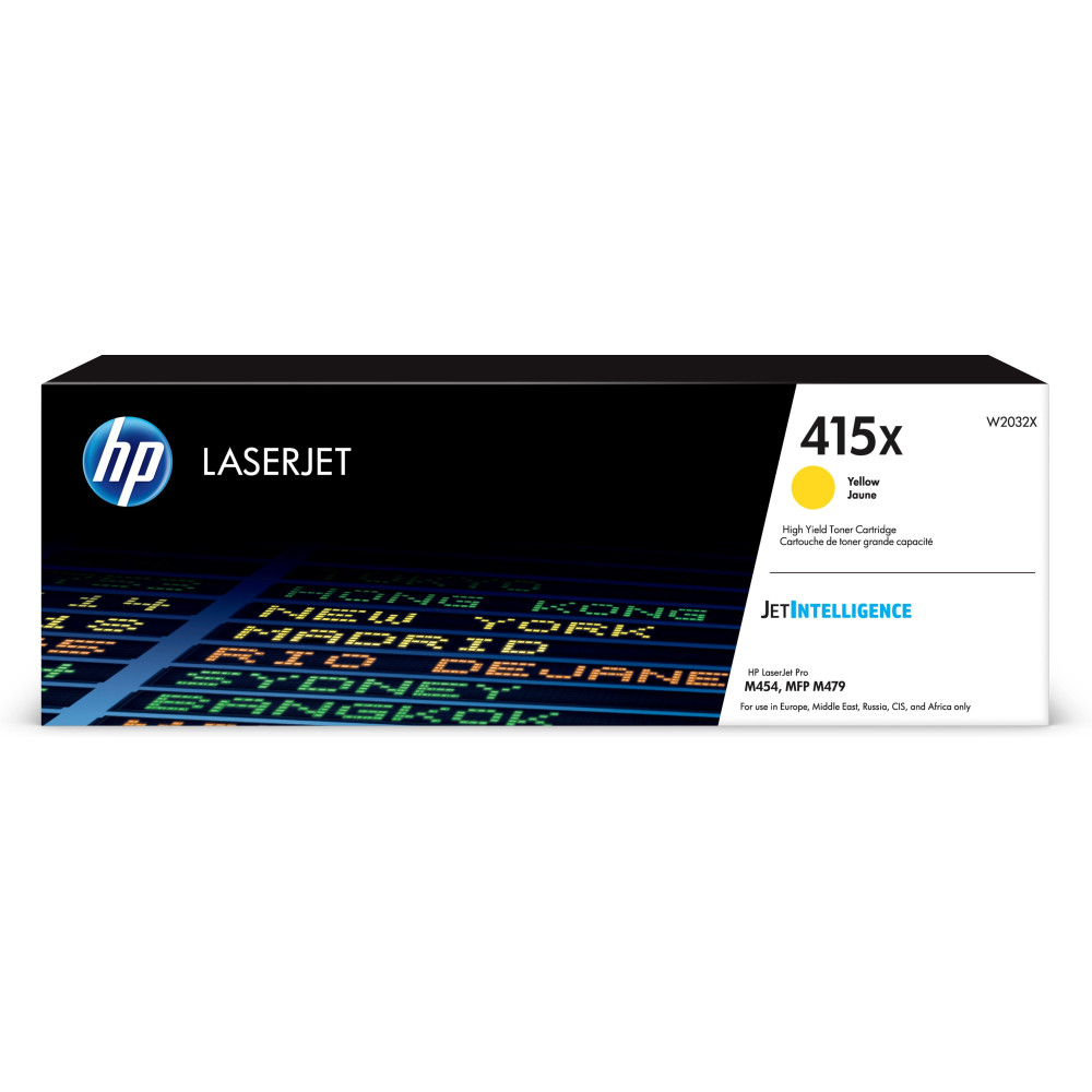 HP Cartuccia toner giallo originale LaserJet 415X ad alta capacità HP Cartuccia toner giallo originale LaserJet 415X ad alta capacità