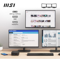 MSI Cubi N ADL-007DE Intel® N N100 4 GB DDR4-SDRAM 128 GB SSD Windows 11 Pro Mini PC Nero