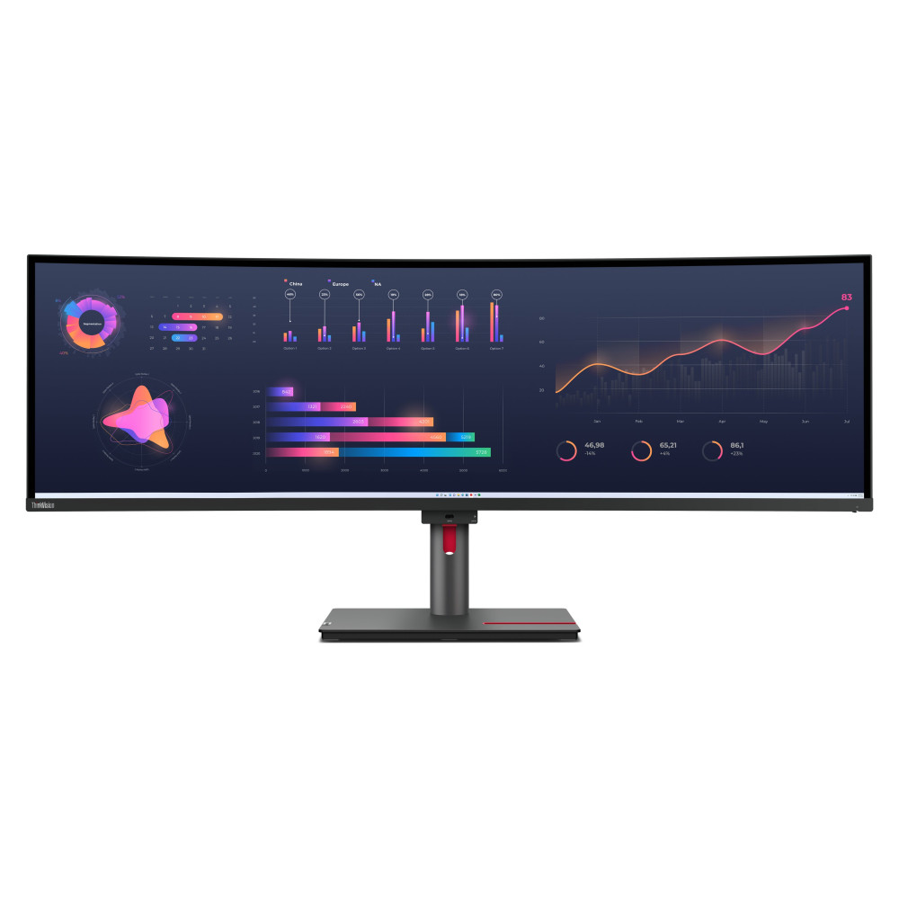 Lenovo ThinkVision P49w-30 LED display 124,5 cm (49") 5120 x 1440 Pixel DQHD Nero Lenovo ThinkVision P49w-30 LED display 124,5 cm (49") 5120 x 1440 Pixel DQHD Nero
