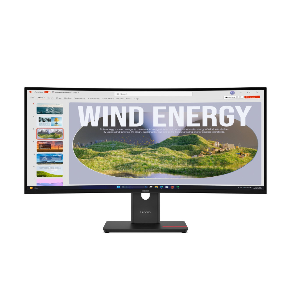 Lenovo ThinkVision T34WD-40 LED display 86,4 cm (34") 3440 x 1440 Pixel Wide Quad HD Nero Lenovo ThinkVision T34WD-40 LED display 86,4 cm (34") 3440 x 1440 Pixel Wide Quad HD Nero