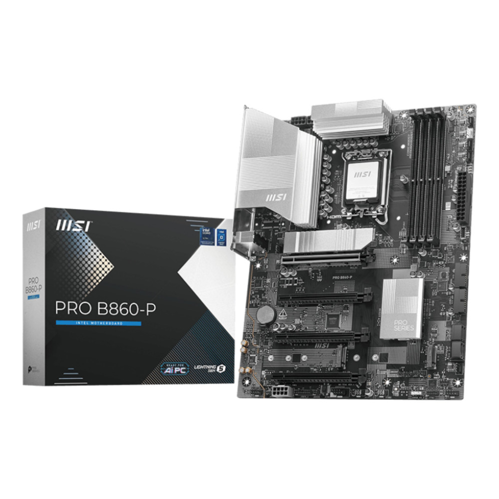MSI PRO B860-P scheda madre Intel B860 LGA 1851 (Socket V1) ATX MSI PRO B860-P scheda madre Intel B860 LGA 1851 (Socket V1) ATX