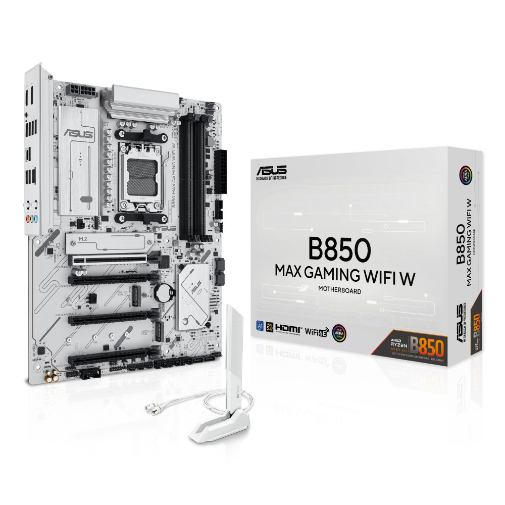 ASUS B850 MAX GAMING WIFI W AMD B850 Socket AM5 ATX ASUS B850 MAX GAMING WIFI W AMD B850 Socket AM5 ATX