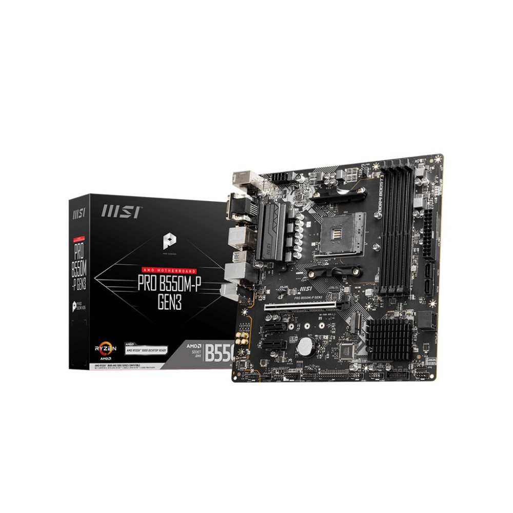MSI PRO B550M-P GEN3 scheda madre AMD B550 Socket AM4 micro ATX MSI PRO B550M-P GEN3 scheda madre AMD B550 Socket AM4 micro ATX