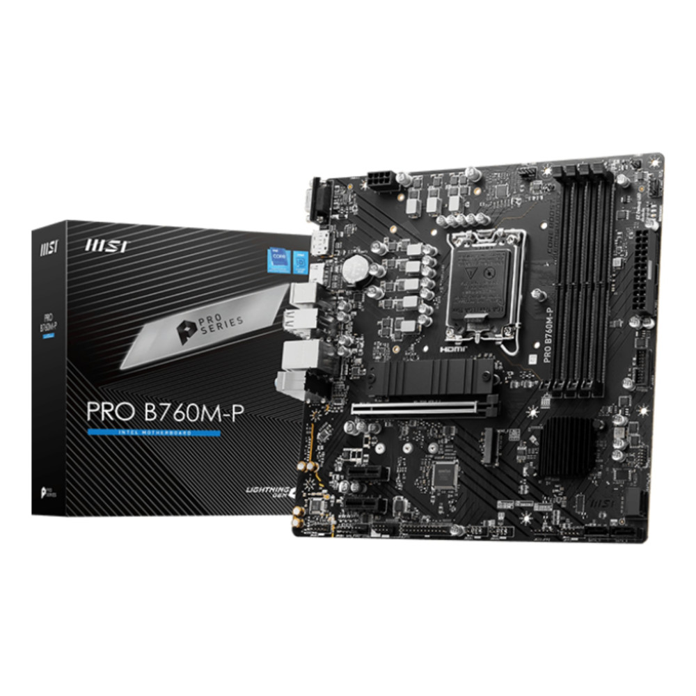 MSI PRO B760M-P scheda madre Intel B760 LGA 1700 micro ATX MSI PRO B760M-P scheda madre Intel B760 LGA 1700 micro ATX