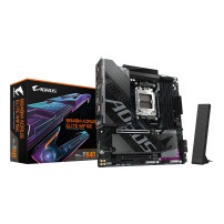 GIGABYTE B840M AORUS ELITE WIFI6E Scheda Madre – CPU AMD Ryzen 9000, VRM a 10+2+2 fasi, fino a 8200 MHz DDR5 (O.C.), 2 x M.2 PCI