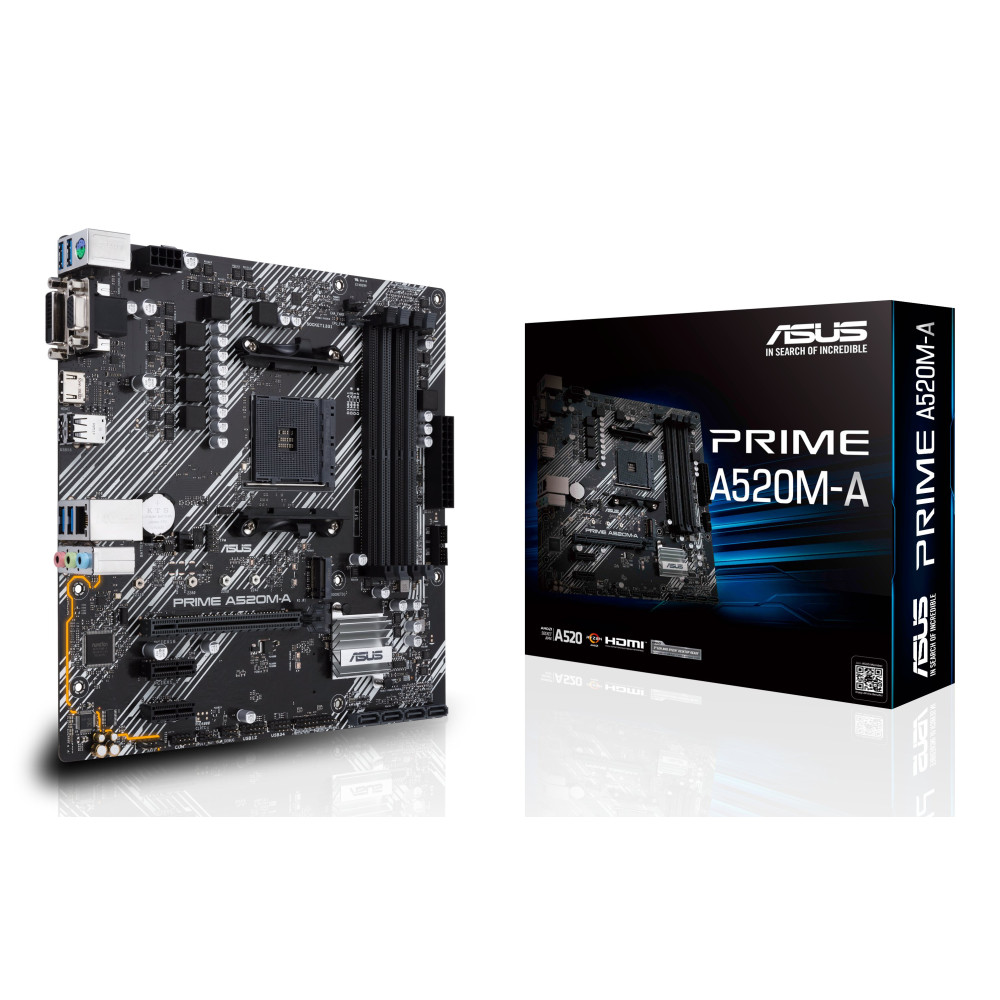 ASUS PRIME A520M-A II/CSM AMD A520 Socket AM4 micro ATX ASUS PRIME A520M-A II/CSM AMD A520 Socket AM4 micro ATX