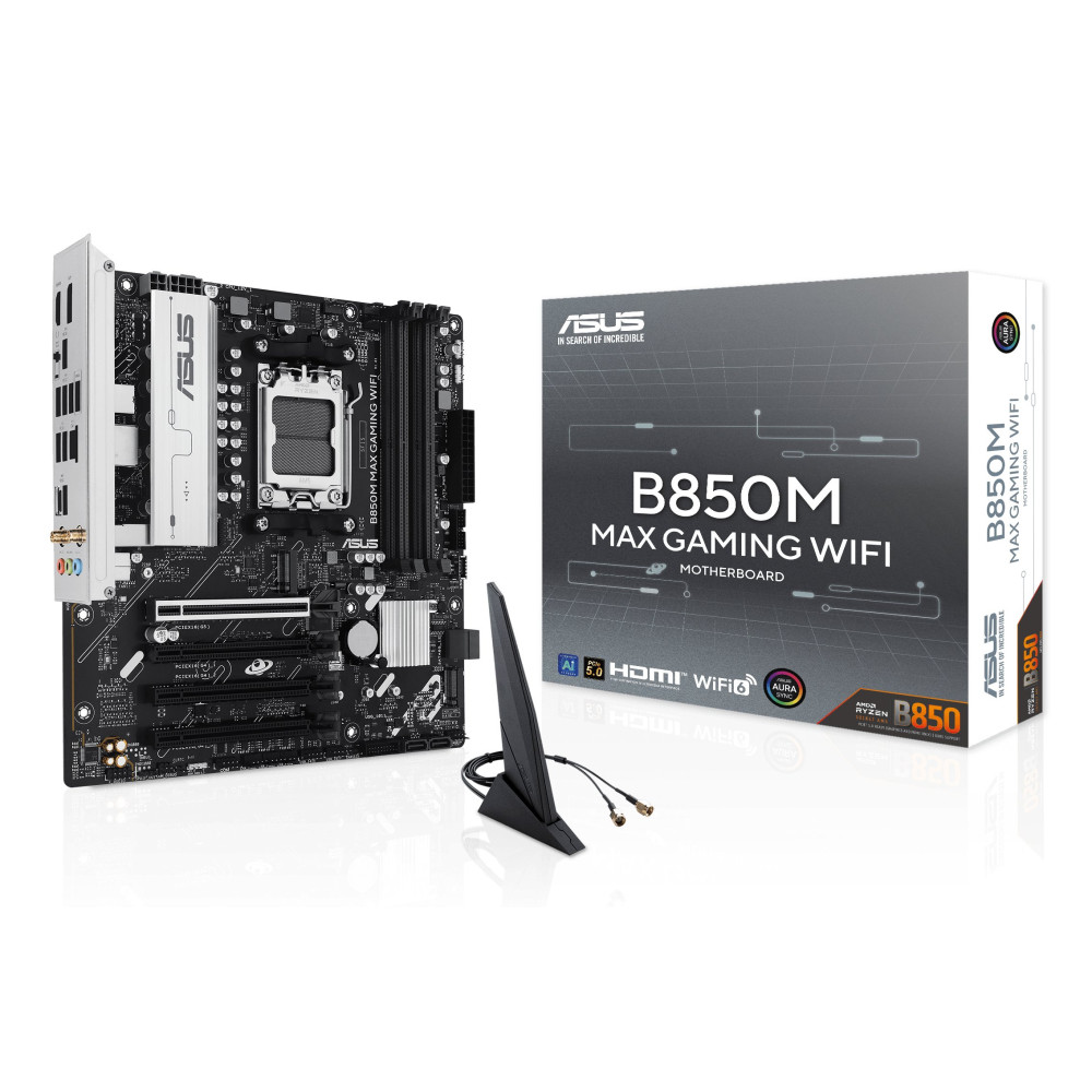 ASUS B850M MAX GAMING WIFI AMD B850 Socket AM5 micro ATX ASUS B850M MAX GAMING WIFI AMD B850 Socket AM5 micro ATX