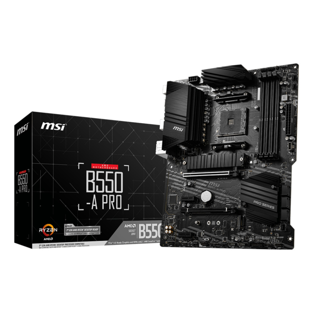 MSI B550-A PRO scheda madre AMD B550 Socket AM4 ATX MSI B550-A PRO scheda madre AMD B550 Socket AM4 ATX