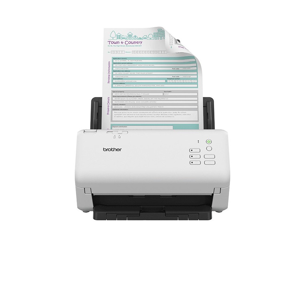 Brother ADS-4300N scanner Scanner ADF 600 x 600 DPI A4 Nero, Bianco Brother ADS-4300N scanner Scanner ADF 600 x 600 DPI A4 Nero, Bianco