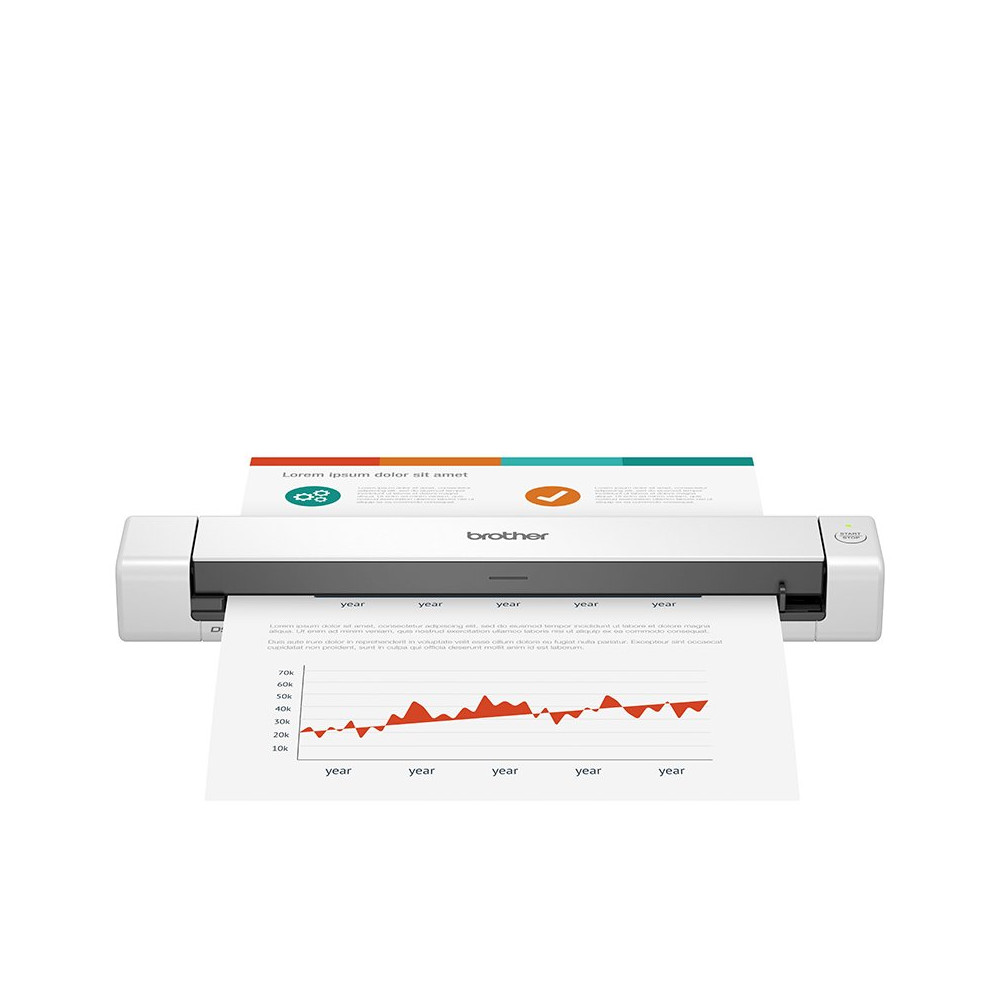 Brother DS-640 scanner Scanner portatile 1200 x 1200 DPI A4 Nero, Bianco Brother DS-640 scanner Scanner portatile 1200 x 1200 DPI A4 Nero, Bianco