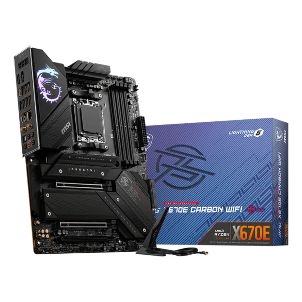 MSI MPG X670E CARBON WIFI scheda madre AMD X670 Socket AM5 ATX MSI MPG X670E CARBON WIFI scheda madre AMD X670 Socket AM5 ATX