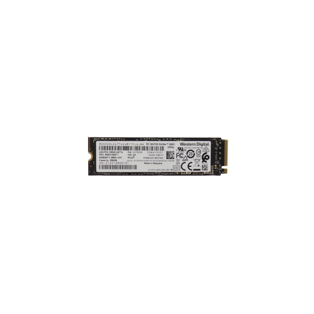 Lenovo 01LX200 drives allo stato solido 256 GB M.2 PCI Express 3.0 NVMe Lenovo 01LX200 drives allo stato solido 256 GB M.2 PCI Express 3.0 NVMe