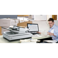 Ricoh fi-7700S Scanner a piano e ADF 600 x 600 DPI A3 Nero, Bianco