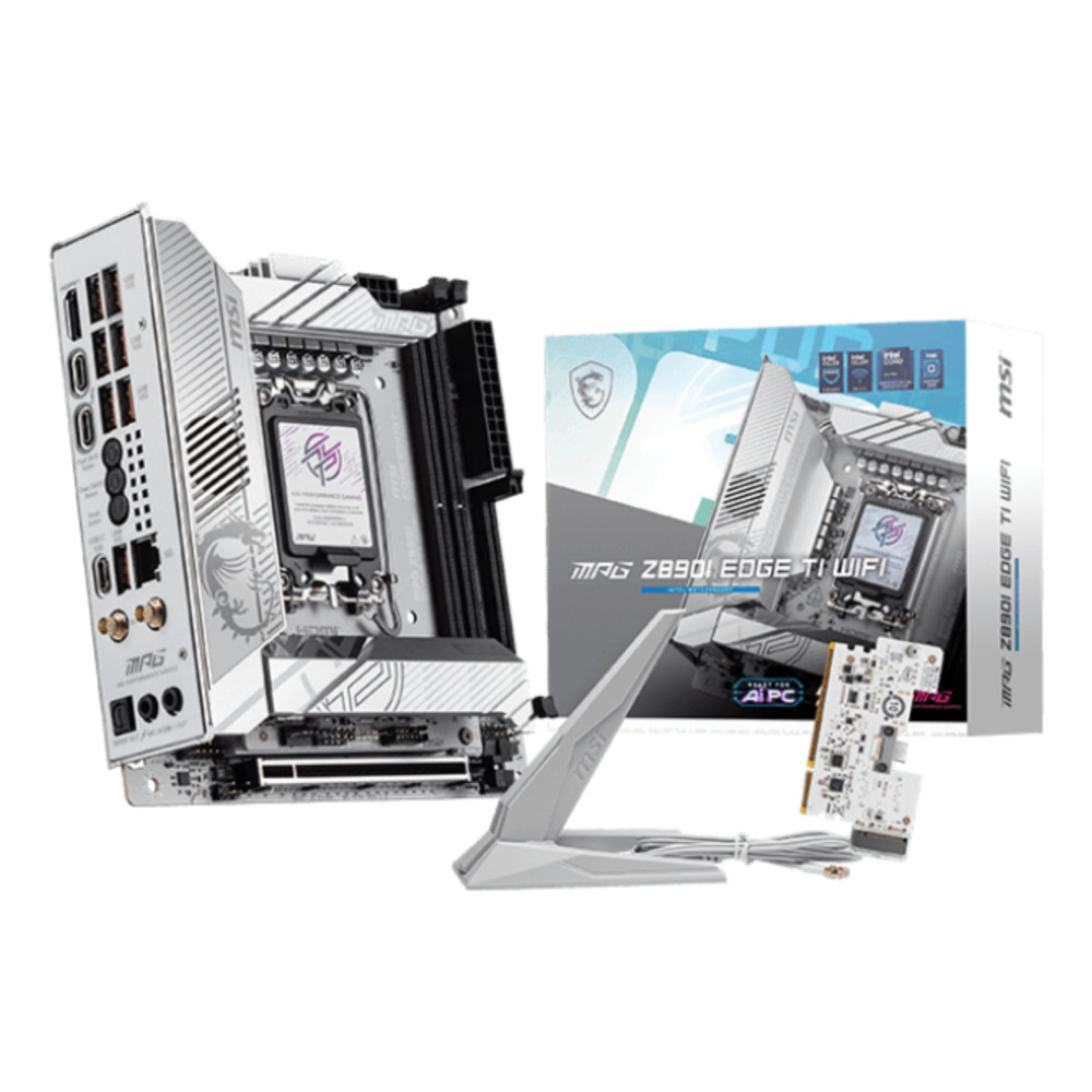 MSI MPG Z890I EDGE TI WIFI scheda madre Intel Z890 LGA 1851 (Socket V1) mini ITX MSI MPG Z890I EDGE TI WIFI scheda madre Intel Z890 LGA 1851 (Socket V1) mini ITX