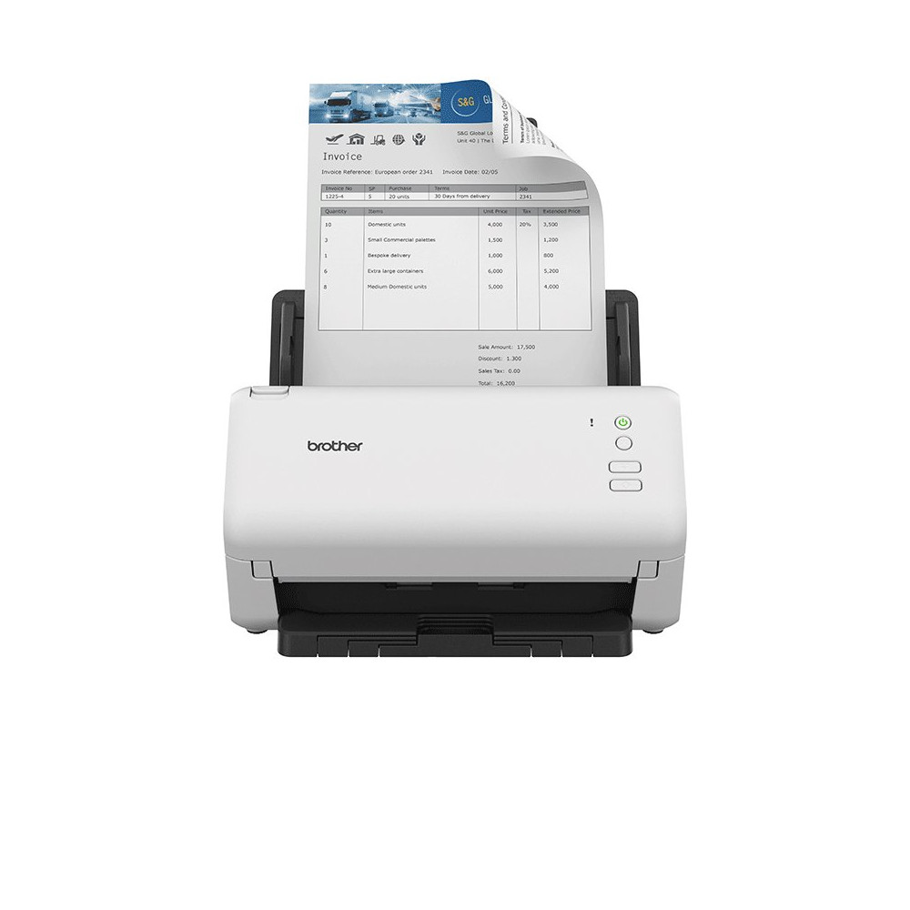 Brother ADS-4100 scanner Scanner ADF 600 x 600 DPI A4 Nero, Bianco Brother ADS-4100 scanner Scanner ADF 600 x 600 DPI A4 Nero, Bianco