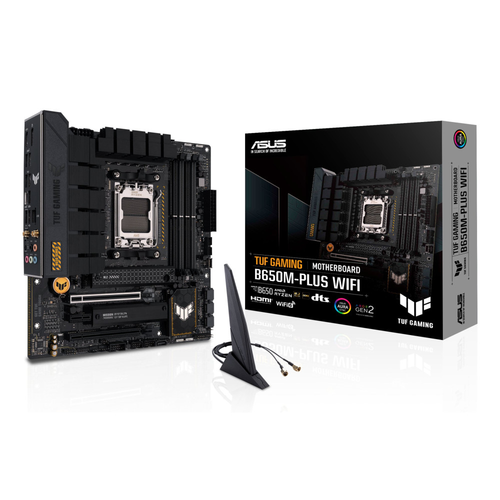 ASUS TUF GAMING B650M-PLUS WIFI AMD B650 Socket AM5 micro ATX ASUS TUF GAMING B650M-PLUS WIFI AMD B650 Socket AM5 micro ATX