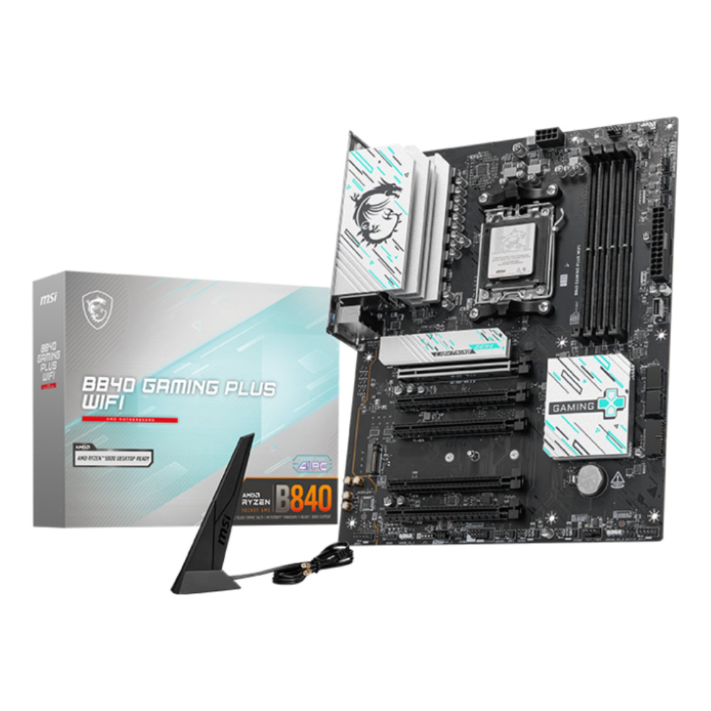 MSI B840 GAMING PLUS WIFI scheda madre AMD B840 Socket AM5 ATX MSI B840 GAMING PLUS WIFI scheda madre AMD B840 Socket AM5 ATX
