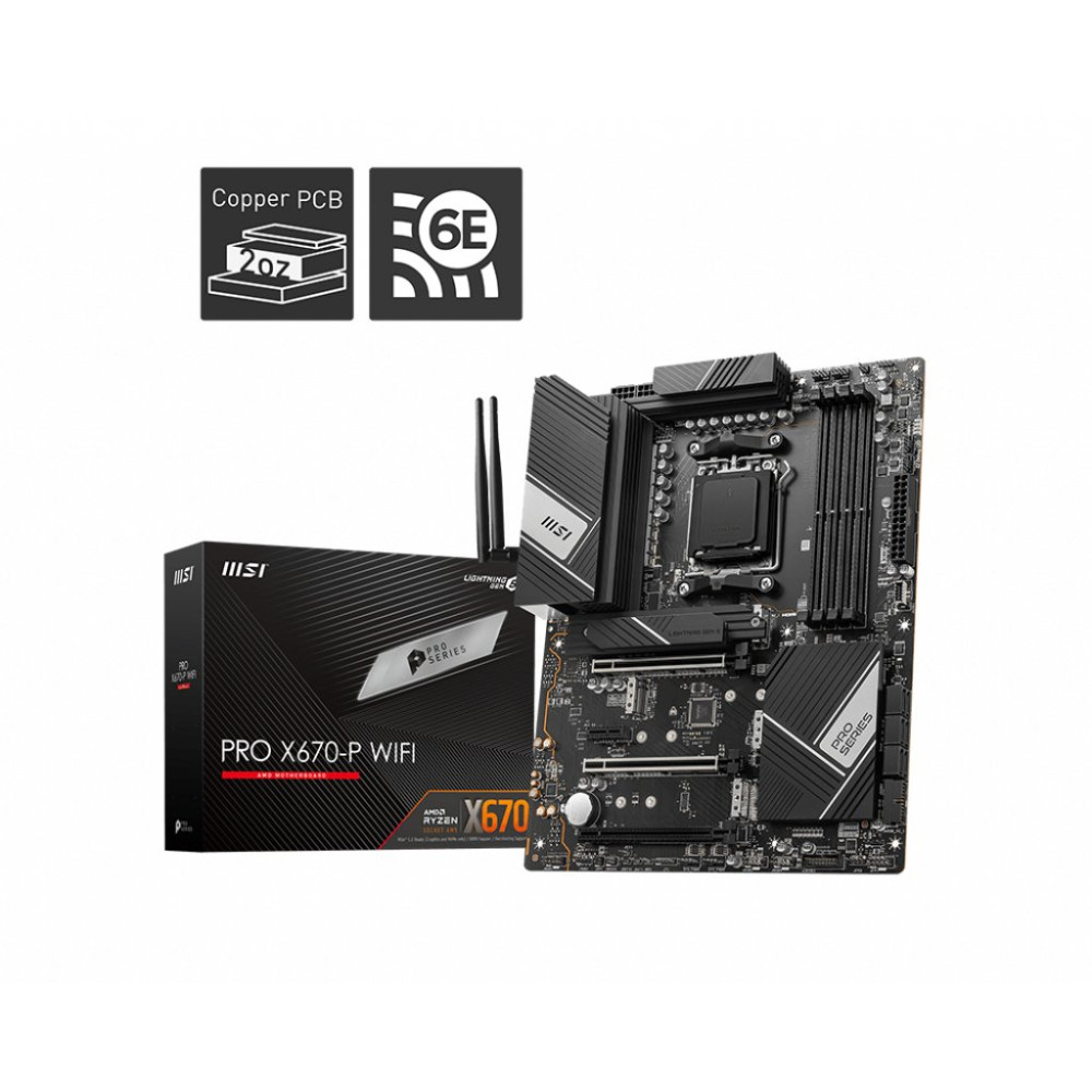 MSI PRO X670-P WIFI scheda madre AMD X670 Socket AM5 ATX MSI PRO X670-P WIFI scheda madre AMD X670 Socket AM5 ATX