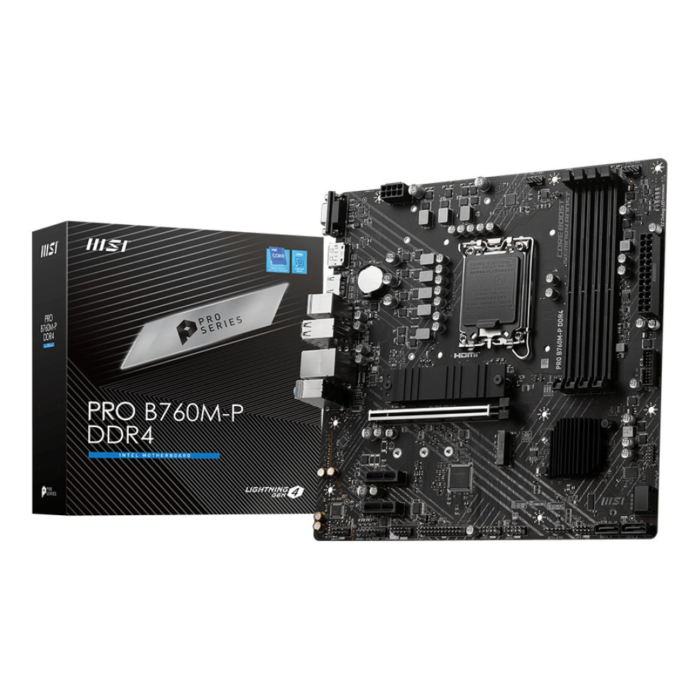 MSI PRO B760M-P DDR4 scheda madre Intel B760 LGA 1700 micro ATX MSI PRO B760M-P DDR4 scheda madre Intel B760 LGA 1700 micro ATX