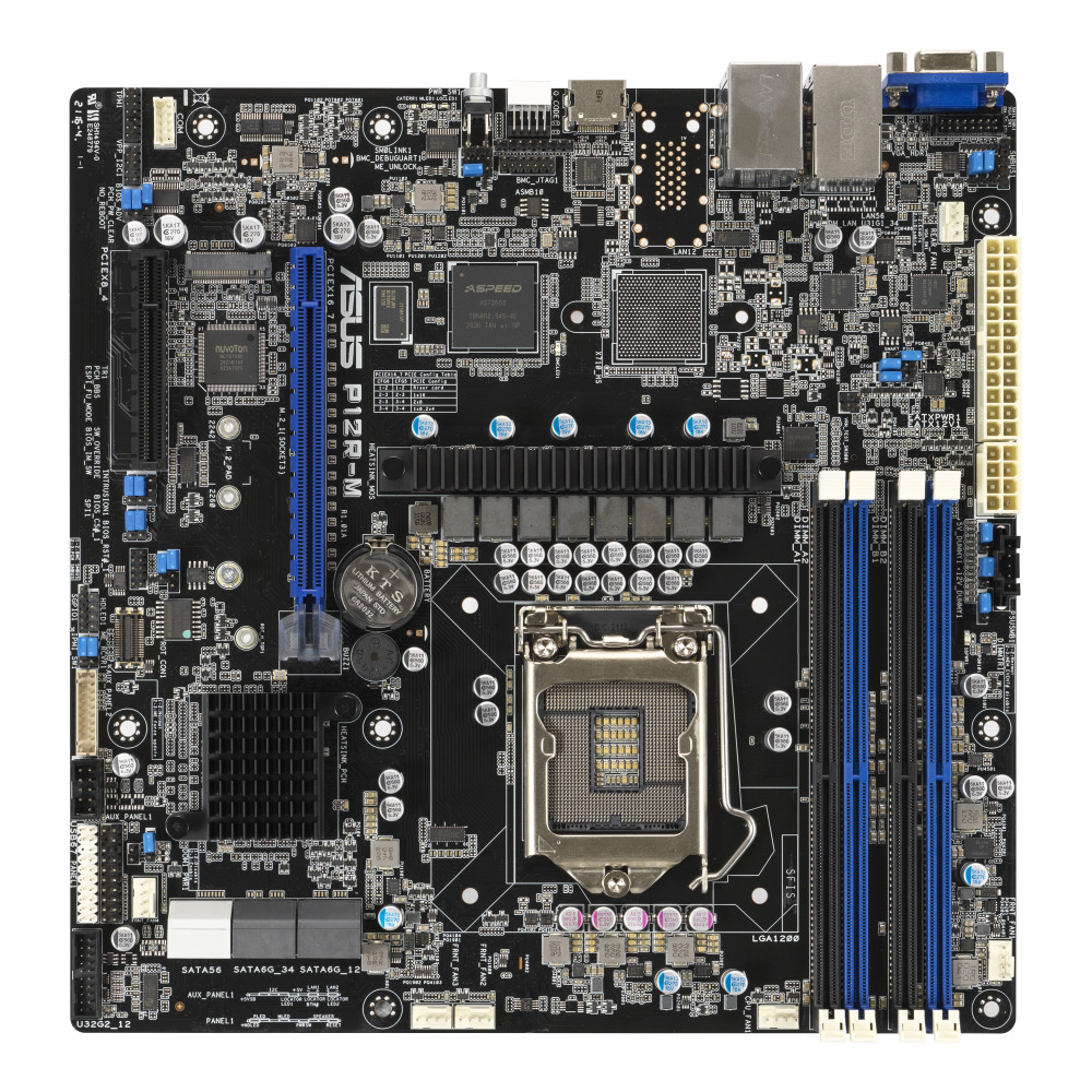 ASUS P12R-M Intel C256 LGA 1200 (Socket H5) ATX ASUS P12R-M Intel C256 LGA 1200 (Socket H5) ATX
