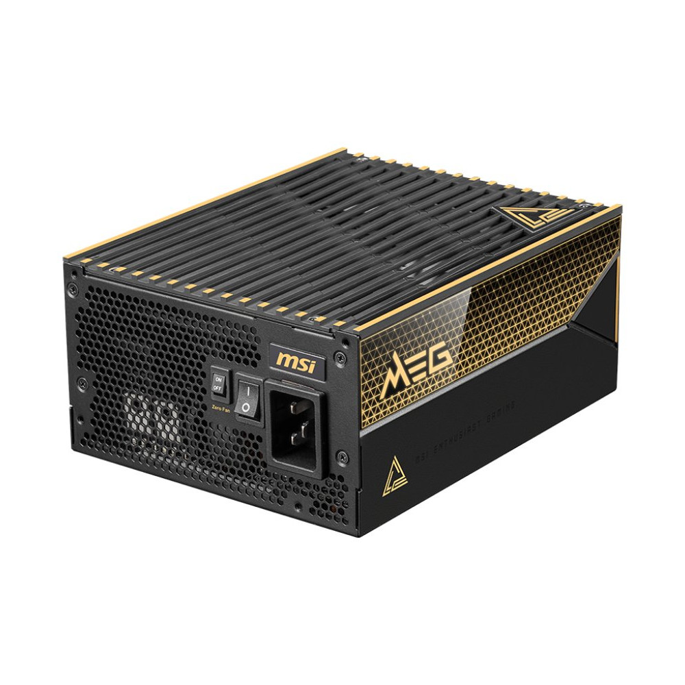 MSI MEG Ai1600T PCIE5 alimentatore per computer 1600 W 24-pin ATX ATX Nero MSI MEG Ai1600T PCIE5 alimentatore per computer 1600 W 24-pin ATX ATX Nero