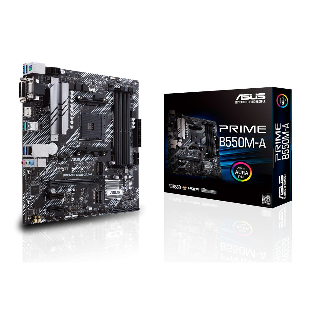 ASUS PRIME B550M-A AMD B550 Socket AM4 micro ATX ASUS PRIME B550M-A AMD B550 Socket AM4 micro ATX