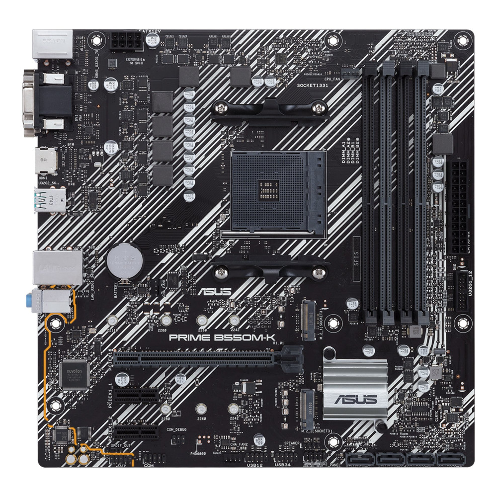 ASUS PRIME B550M-K AMD B550 Socket AM4 micro ATX ASUS PRIME B550M-K AMD B550 Socket AM4 micro ATX