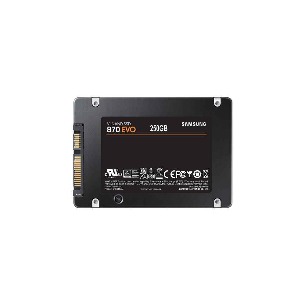 Samsung 870 EVO 250 GB 2.5" Serial ATA III V-NAND Samsung 870 EVO 250 GB 2.5" Serial ATA III V-NAND