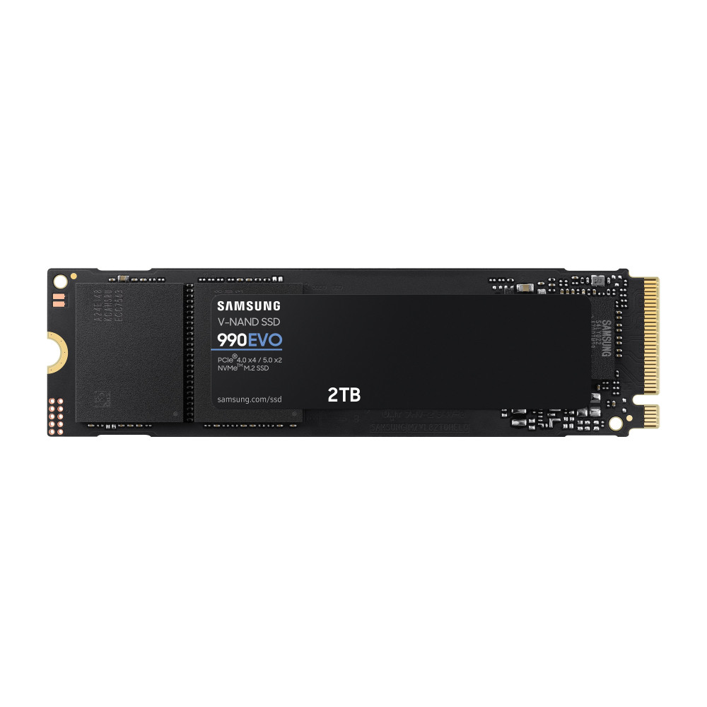Samsung 990 EVO 2 TB M.2 PCI Express 4.0 NVMe V-NAND TLC Samsung 990 EVO 2 TB M.2 PCI Express 4.0 NVMe V-NAND TLC