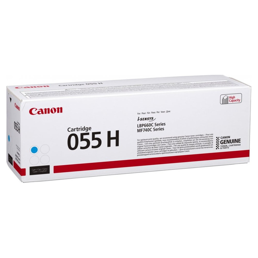 Canon 055H cartuccia toner 1 pz Originale Ciano