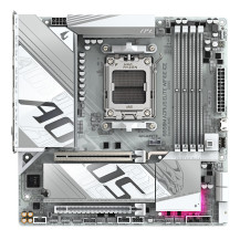 GIGABYTE B850M AORUS ELITE WIFI6E ICE Scheda Madre - Processori AMD Ryzen Serie 9000, 12+2+1 fasi VRM digitali, fino a 8200MHz D