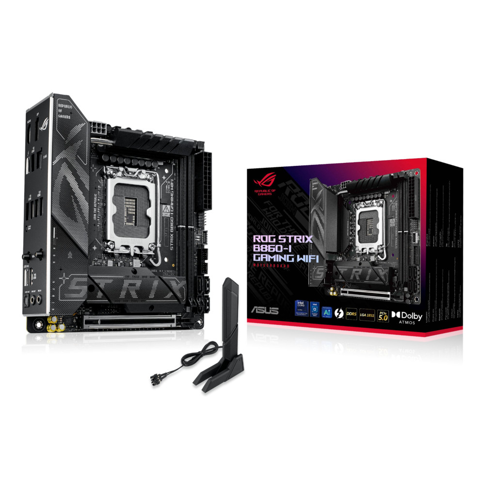 ASUS ROG STRIX B860-I GAMING WIFI Intel B860 LGA 1851 (Socket V1) mini ITX
